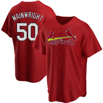 Adam Wainwright #50 St Louis Cardinals 2020 Mlb White Jersey - Dingeas