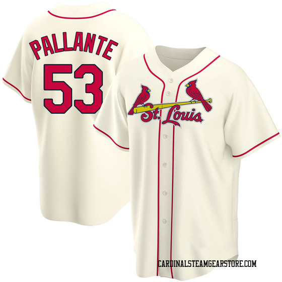 Andre Pallante Men's Nike Cream St. Louis Cardinals Alternate Replica Custom Jersey Size: Small