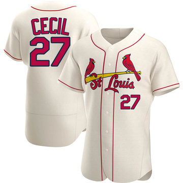 St. Louis Cardinals Brett Cecil #21 Game Issued Signed White Jersey 40  DP44857