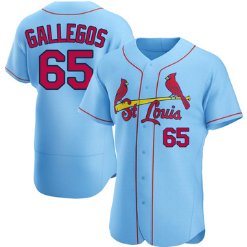 Giovanny Gallegos Men's Nike Light Blue St. Louis Cardinals Alternate Replica Custom Jersey Size: Medium