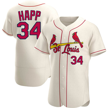 Men's St. Louis Cardinals Nike Cream Alternate Authentic Team Jersey