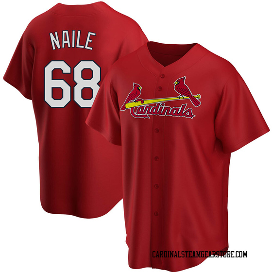 Men's St. Louis Cardinals James Naile Red Alternate Jersey - Replica