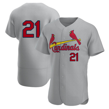 Nike Men's St. Louis Cardinals Lars Nootbaar #21 White Home Cool Base Jersey