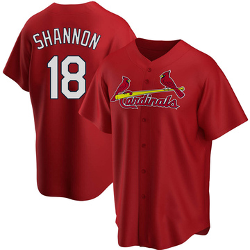 St. Louis Cardinals #18 Mike Shannon 1964 Cream Throwback Jersey on  sale,for Cheap,wholesale from China