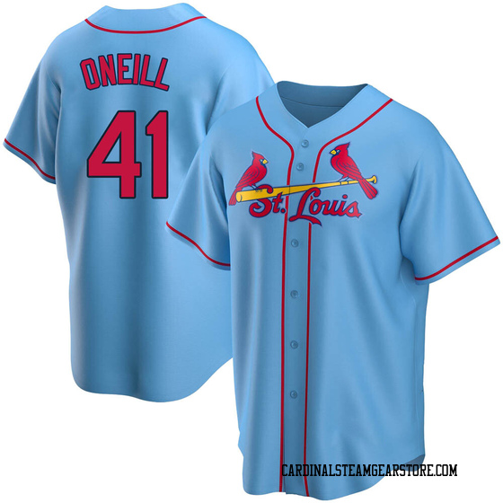 Cardinals Authentics: Tyler O'Neill Team Issued Road Alternate Blue Jersey