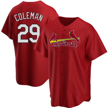 Vince Coleman Signed St. Louis Grey Baseball Jersey (JSA) — RSA