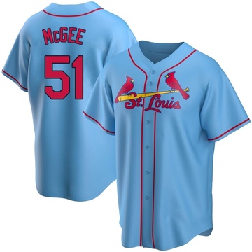 Willie McGee St Louis Cardinals Red Throwback Jersey – Best Sports Jerseys