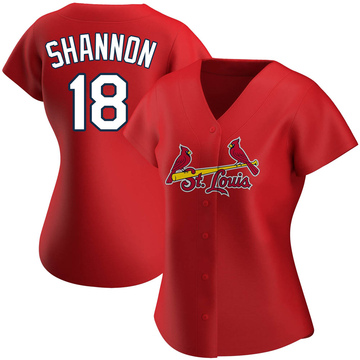 MIKE SHANNON ST LOUIS CARDINALS OFFWHITE JERSEY SIZE XL SGA 5000391