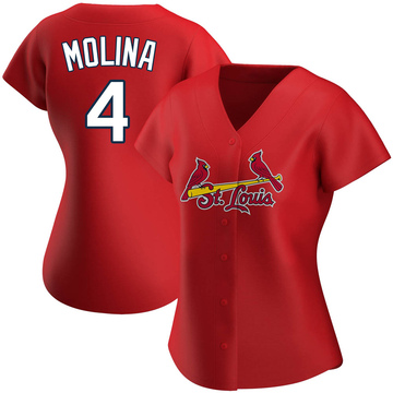 Men's St. Louis Cardinals Yadier Molina Majestic Horizon Blue Alternate  Cool Base Player Jersey