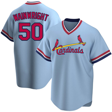 Authentic Men's Adam Wainwright Cream Alternate Jersey - #50