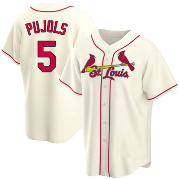 Youth Albert Pujols Majestic White Home Cool Base Player Jersey