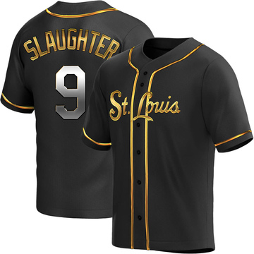 Authentic Men's Enos Slaughter Red Alternate Jersey - #9 Baseball St. Louis  Cardinals Flex Base